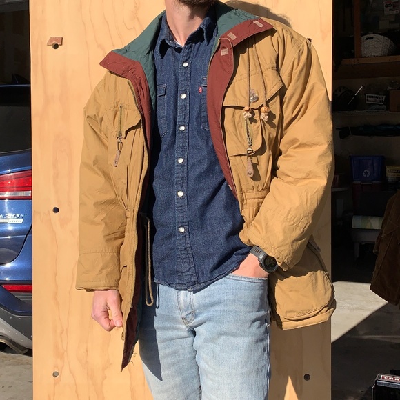 Tri-colour vintage parka or Coat (Medium) - Picture 1 of 5